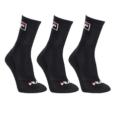 Kit Meias Cano Alto Fila Tripack - 39 a 43 - Adulto