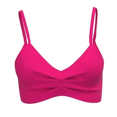 Top Fitness com Bojo Alto Giro Hyper Pink - Feminino