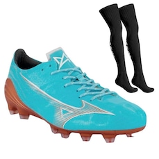Kit Mizuno: Chuteira de Campo Alpha Elite + Meião - Adulto