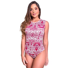 Body Fitness MVB Modas Collant Suplex Estampado - Feminino
