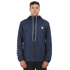 Jaqueta Corta Vento com Capuz Vissla Camper Blue - Masculina