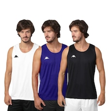 Kit Camisetas Regatas Kappa Basic - 3 Unidades - Masculina