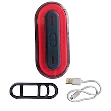 Sinalizador Traseiro de Biciclqta Aude 100 Lumens Recarregável USB