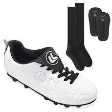 Chuteira de Campo Esporte Legal Terra + Caneleira + Meião - Adulto