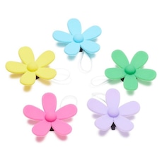 Kit Jibbitz Crocs para Tira da Sandália Flores - 5 Unidades