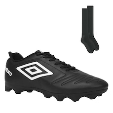Chuteira de Campo Umbro Class Rb + Meião - Adulto