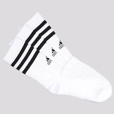 Kit Meia Cano Alto adidas 3S - 3 Pares -