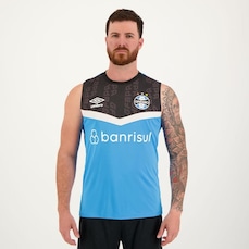 Camiseta Regata do Grêmio Treino 2023 Umbro - Masculina