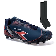 Chuteira De Campo Diadora Squadra + Par De Par De Meião - Adulto