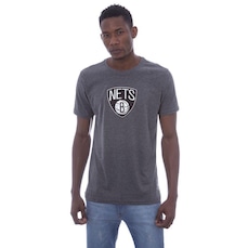 Camiseta NBA Estampada Vinil Brooklyn Nets Casual - Masculina
