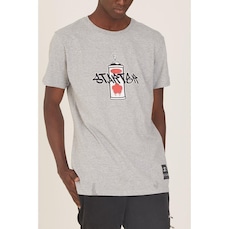 Camiseta Starter Estampada Cinza Mescla - Masculino