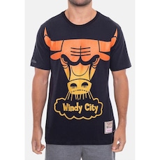 Camiseta Mitchell & Ness Flames - Masculina