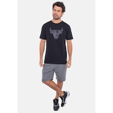 Camiseta NBA Estampada Logo Bulls - Masculina