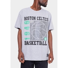 Camiseta NBA Plus Size Since Time Boston Celtics Mescla - Masculina
