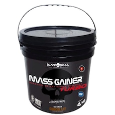 Hipercalórico Black Skull Mass Gainer Turbo Balde Colecionável - 4kg - Chocolate