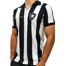 Camisa do Botafogo Retro Nilton Santos 1962 Listrada Retrômania - Masculina