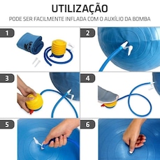 Kit Bola de Pilates Muvin 55Cm + Overball 25Cm Até 300Kg