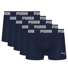 Kit Cuecas Boxer Puma Microfibra sem Costura - 5 Unidades - Adulto