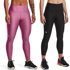 Kit Calças Leggings Under Armour 7/8 Hg Armour Hi Ankle - 2 Unidades - Feminina
