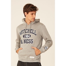 Blusão De Moletom Mitchell & Ness Fechado Com Capuz Branded - Masculino