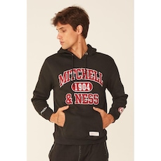 Blusão De Moletom Com Capuz Mitchell & Ness Fechado Com Capuz Branded - Masculino
