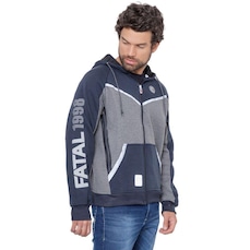 Jaqueta de Moletom com Capuz Fatal Aberto - Masculina