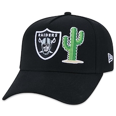 Boné Aba Curva New Era 9Forty A-Frame Nfl Las Vegas Raiders Core City - Snapback - Masculino