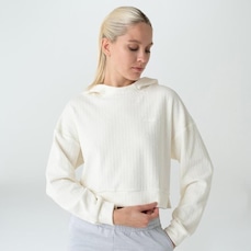 Blusão Cropped Feminina Fila com Capuz Woof