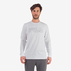 Camiseta Manga Longa Fila Letter Outline - Masculina