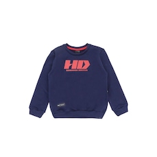 Blusão de Moletom HD Estampado Marinho - Infantil