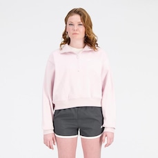 Blusão New Balance Athletics 1/2 Zíper - Feminino
