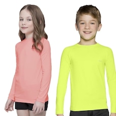 Kit Camisas Térmicas Selene Proteção Uv50+ - 2 unidades - Infantil