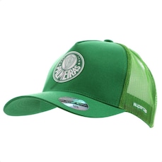 Boné Aba Curva Supercap Palmeiras Trucker - Snapback - Adulto