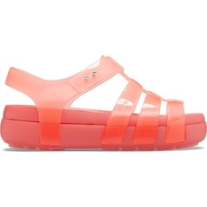 Sandália Crocs Splash Glossy Fisherman Neon - Feminino