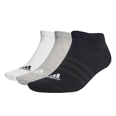 Kit Meias Cano Baixo adidas Sportswear Low-Cut - 3 Pares - Adulto