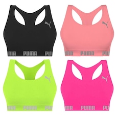 Kit Tops Puma Nadador sem Costura - 4 Unidades - Feminino