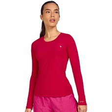 Camiseta Alto Giro Manga Longa Fitness - Feminina