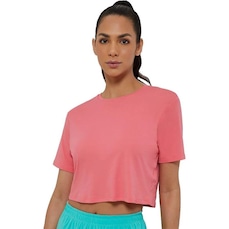 Blusa Cropped Alto Giro Basic Skin Fit - Feminina