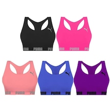 Kit Tops Puma Nadador sem Costura - Feminino - 5 unidades