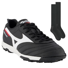Chuteira Society Mizuno Morelia Classic + 1 Par de Meiões - Adulto