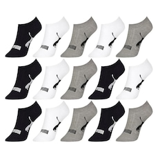 Kit de Meias Sapatilha Puma Esportiva - 15 pares - Feminina