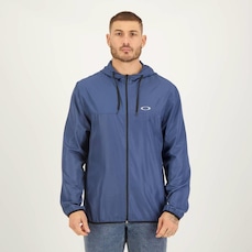 Jaqueta Corta Vento com Capuz Oakley Navy - Masculina
