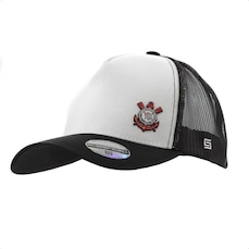 Boné Aba Curva Supercap Corinthians Trucker - Snapback - Adulto
