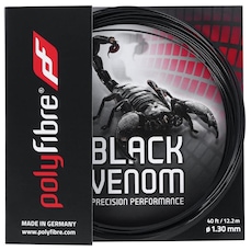 Corda para Raquete de Tênis Polyfibre Black Venom 16L 1.30mm - Set Individual