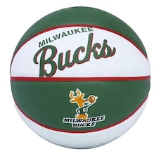 Bola De Basquete Wilson Nba Milwaukee Bucks Team Retro Mini