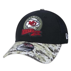 Boné Aba Curva New Era 940 Kansas City Chiefs Salute To Service 2022 - Snapback - Adulto