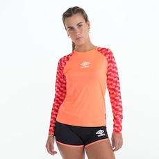 Camiseta Umbro Manga Longa Futevôlei Graphic C. - Feminina