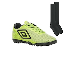 Chuteira Society Umbro Techno + Meião - Infantil
