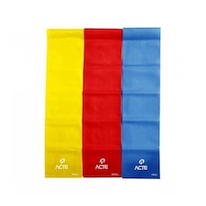 Kit de Faixa Elástica ACTE Sports com 3 Intensidades