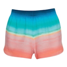 Shorts Curto She Elastano Estampa Sunset Degadé